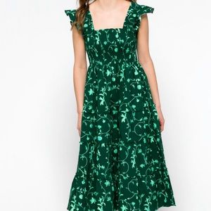 Hill House Emerald Botanical Nap Dress